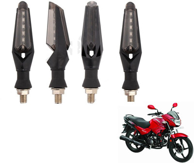 MOCKHE Front, Rear LED Indicator Light for Hero Glamour FI(White)
