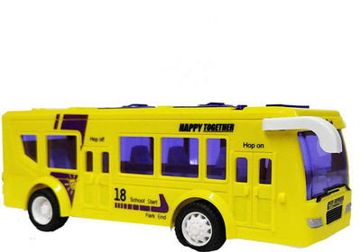 

TALKING GANESHA Battery Operated Yellow Luxury Model Bus Toy with Light & Sound Effect - Yellow(Yellow)