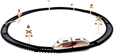 

F Z COLLECTIONS High Speed Metro Train with Round Track with Sign Boards for Kids.(Multicolor)