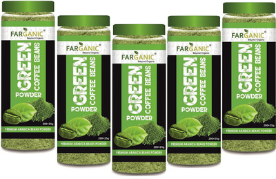 

FARGANIC 100% Certified Organic Arabica Green Coffee Beans Powder for Weight Loss 1125 gm(1000 g)