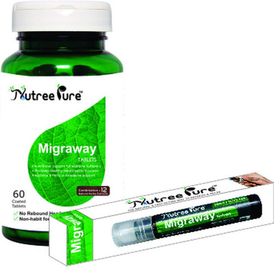 

Nutree Pure Migraway Roll On and Tablet Kit(60 No)