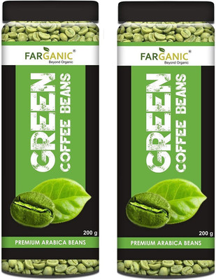

FARGANIC 100% Cert. Organic Premium Arabica Green Coffee Beans For Fast Weight loss. 400 g(400 g)