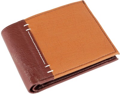 Da Bario Men Brown Artificial Leather Wallet(3 Card Slots)