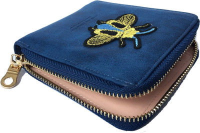

Regiis Women Blue Artificial Leather Wallet(4 Card Slots)