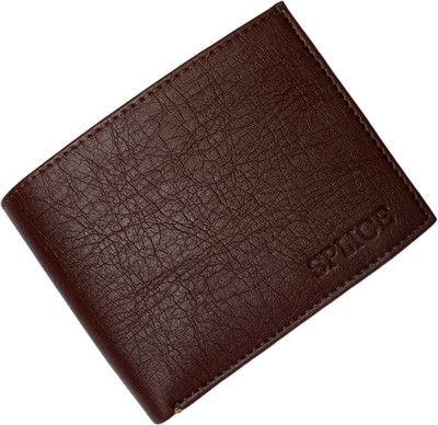

SPLICE Men Brown Genuine Leather Wallet(5 Card Slots)