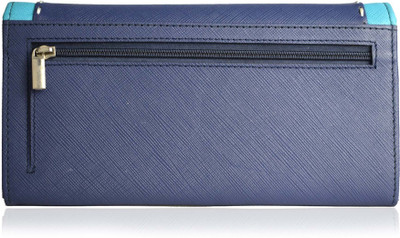 

Alfascino Women Blue Genuine Leather Wallet(7 Card Slots)