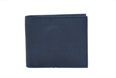 

Lamek Men Blue Genuine Leather Wallet(8 Card Slots)