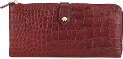 

Hidesign Women Red Genuine Leather Wallet(12 Card Slots)