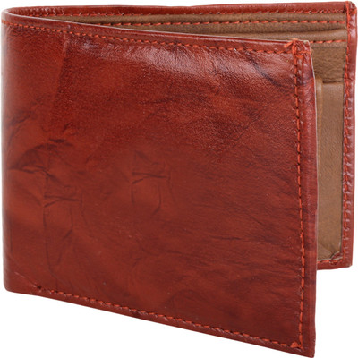 

MenStylam Boys Brown Artificial Leather Wallet(3 Card Slots), Reddish brown