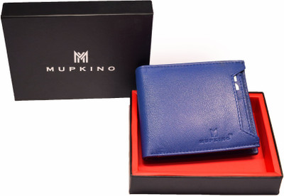 

MUPKINO Boys Blue Genuine Leather Wallet(6 Card Slots)