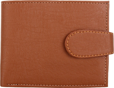 

MenStylam Men Formal Brown Artificial Leather Wallet(3 Card Slots), Tan