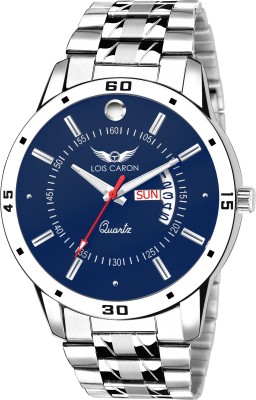 LOIS CARON LCS-8073 BLUE DIAL DAY & DATE FUNCTIONING Analog Watch  - For Men