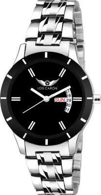 

Lois Caron LCS-7009 BLACK DIAL DAY & DATE FUNCTIONING Watch - For Women