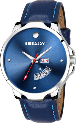 Embassy Multi Features Day And Date Analog Watch - For Men
