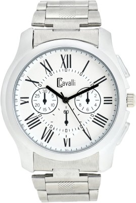 Cavalli Exclusive Day Date Series Quartz Movement Stylish White Dial Wrist Watch for Boys Analog Watch  - For Men