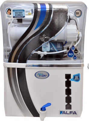 

AQUA FLOW ENTERPRISES Aquaflow Alfa Transparent 12 RO + UV + UF + TDS Water Purifier(White)