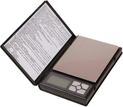 

Shanuram Supermarts S_S Notebook Series Digital Scale Weighing Scale(Black : outer, Stainless Steel : pan)