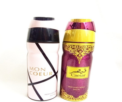 

ARQUS MON COEUR AND CAESAR Perfume Body Spray - For Men & Women(400 ml, Pack of 2)