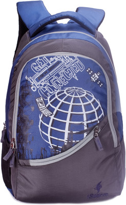 

Istorm globe navyblue and grey 25 L Backpack(Blue, Grey)