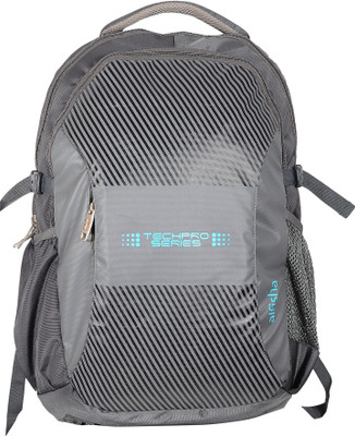 

Alfisha Techpro SeriesLaptop Backpack - Fits Up to 18-Inch Laptops |Casual Backpack(Grey) 30 Backpack(Grey)