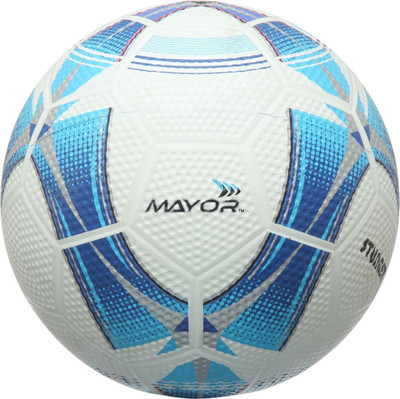 

Mayor Stunner Football - Size: (Pack of 1, White, Blue