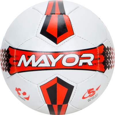 

Mayor Pitch Football - Size: (Pack of 1, White, Red, Multicolor