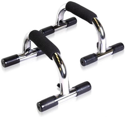 

Strauss Black/Silver Push-up Bar(Black, Silver)
