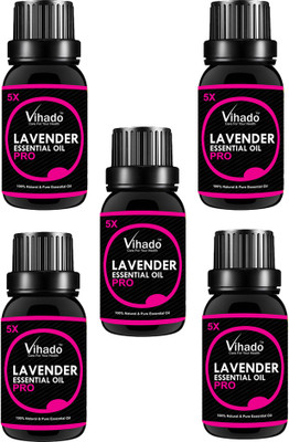 

VIHADO 5X PRO Lavender Pure Essential Oil (15 ml) (pack of 5)(15 ml)