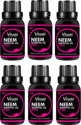 

VIHADO 5X PRO Neem Carrier Oil Pure Natural For Skin care & Hair treatment Hair Oil (30 ml) (pack of 6)(30 ml)