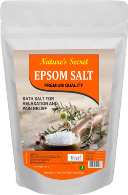 

Nature's secret Pure Epsom Salt (Bathing,Relaxation,Pain Relief, Therapeutic Spa Treatment) (900)(950 g)