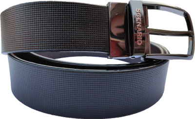 

Scenario Men & Women Black Genuine Leather Belt, S-b-02