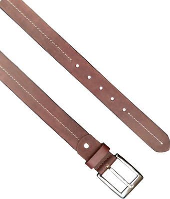 

WalletLee Men Formal Brown Genuine Leather Belt