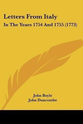 Letters From Italy(English, Paperback, Boyle John)