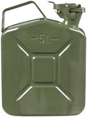 

AutoTrends Metal Fuel Jerry Gerry Can Petrol Diesel Liquid Tank Army Green 5L Litre 5000 ml Water Bag(Pack of 1, Multicolor)