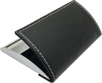 

topmost 15 Card Holder(Set of 1, Black, Silver)