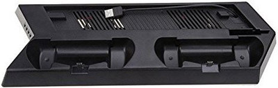 

GADGETS WRAP Mutilfunction Dual Fan Cooler Vertical Stand with Dual Charging Station(Playstation 4)