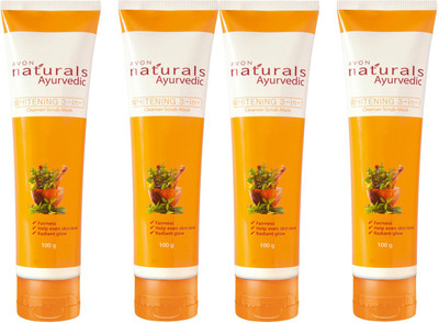 

Avon Naturals Ayurvedic 3-in-1 Scrub Cleanser Mask (set of 4)(400 g)