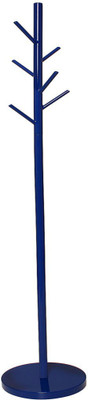 

Meded Coat Standing Rack Hanger for Clothes, Scarves, Handbags, Purses, Hats and Accessories - Blue Iron Floor Cloth Dryer Stand(Blue)