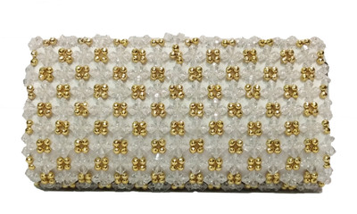 

RITA'S Party, Casual White, Gold Clutch, Gold;white