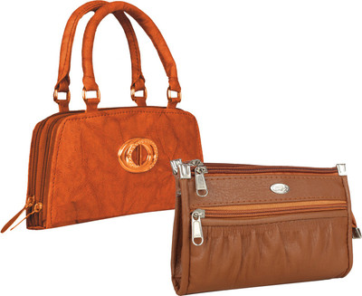 

Element Cart Casual, Party, Formal Tan, Brown Clutch, Brown;tan