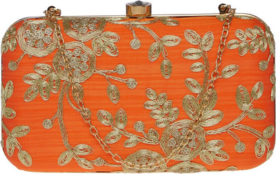 

TARUSA Casual Orange Clutch