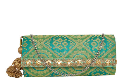 

TARUSA Casual Blue Clutch