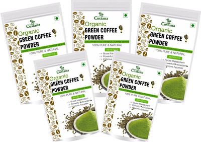 cosiana Green Coffee Bean Powder, 200 GM Pack of 5 (1 Kg) Instant Coffee 200 g (Pack of 5) Instant Coffee 200 g(Pack of 5)