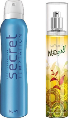 

Layer'r Wottagirl Fresh Citrus 1pc. & Secret Temptation Play 1pc. Pack of 2(Set of 2)