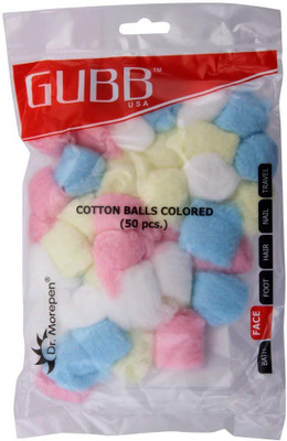 

GUBB USA Cotton Balls Colored 50s(50 Units)