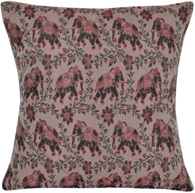 Lal Haveli Polyester Cushions Cover(40.64 cm*40.64 cm, Pink)