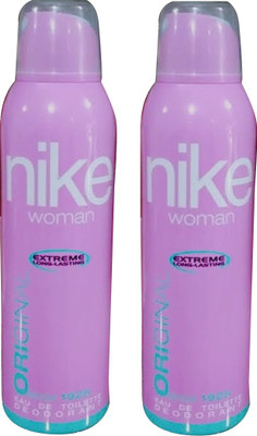 

Nike Original Deodorant For Woman 200ml Deodorant Spray - For Women(400 ml, Pack of 2)