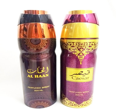 

ARQUS AL HAAN AND CAESAR Perfume Body Spray - For Men & Women(400 ml, Pack of 2)