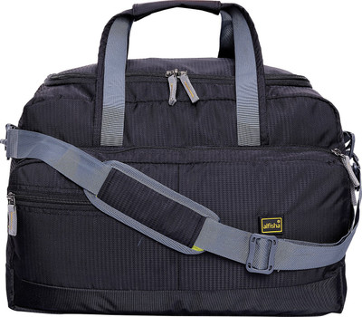 

ALFISHA (Expandable) Black Lightweight Waterproof Luggage Travel Travel Duffel Bag(Black)