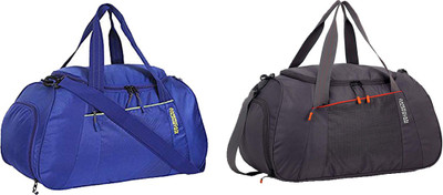 

American Tourister (Expandable) AMT DUNK DUFFLE 50 CM - BLUE & GREY Gym Bag(Blue, Grey)